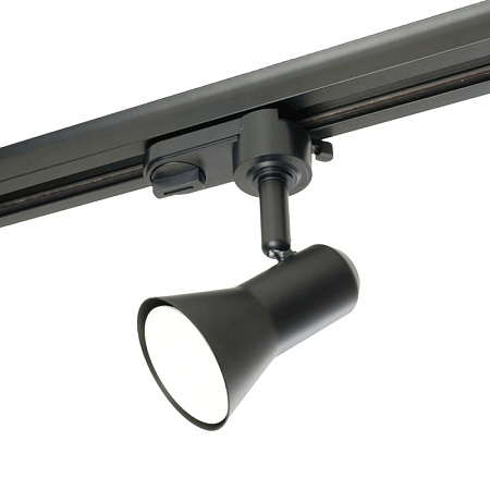 Светильник Feron AL187 трековый однофазный на шинопровод под лампу GU10, черный - фото