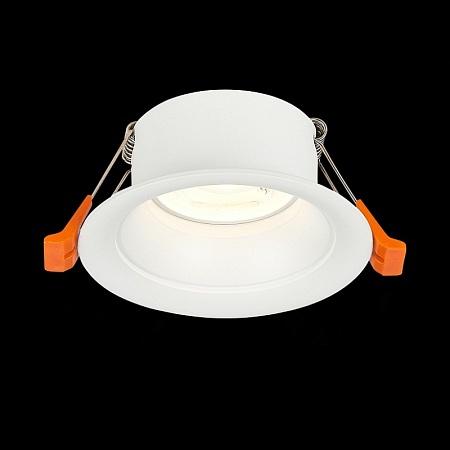 Св-к встр. Белый GU10 1*50W D89xH40 220V Без ламп ST200.508.01 - фото