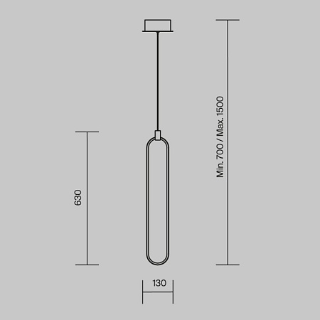 Подвесной светильник Maytoni Chain MOD017PL-L13N - фото