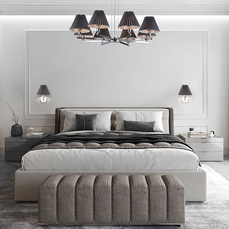 Подвесной светильник Eurosvet 60136/8 хром/графит - фото