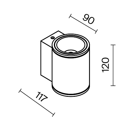 Настенный светильник (бра) Outdoor Shim O303WL-L5GF3K - фото