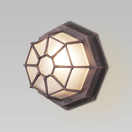 Уличный настенный светильник Telarana S капучино GL 1023D Elektrostandard - фото