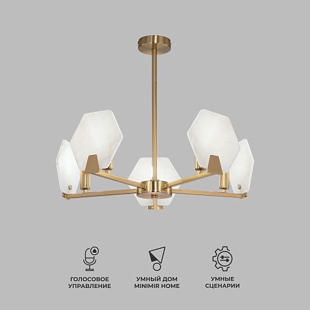 Потолочный светильник Eurosvet 60158/5 латунь - фото