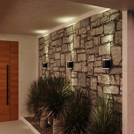 Светильник уличный потолочный ST-Luce черный/белый GU10 1*50W SL9009.402.01 - фото