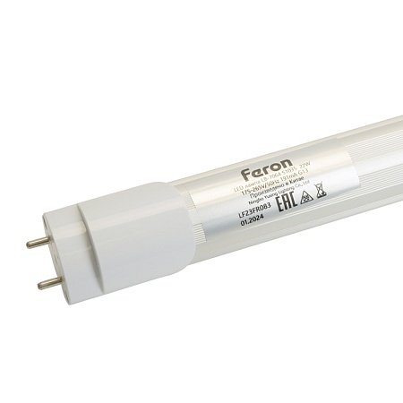 Лампа светодиодная для растений T8 Feron LB-7064 G13 22W 175 1,2м 265V красно-синий спектр пластик - фото