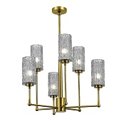 Люстра подвесная ST-Luce Латунь/Дымчатый E27 6*60W SL1240.303.06