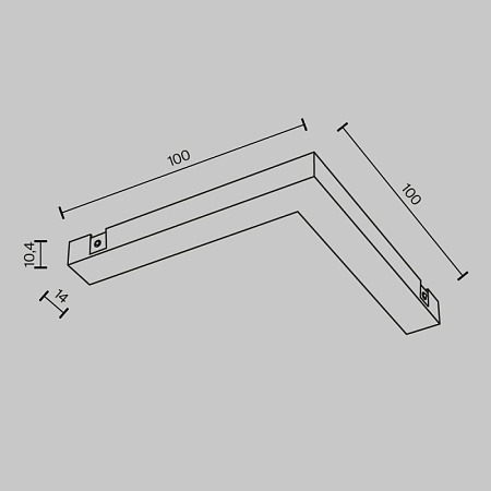 Угловой коннектор питания Basity, черный - фото