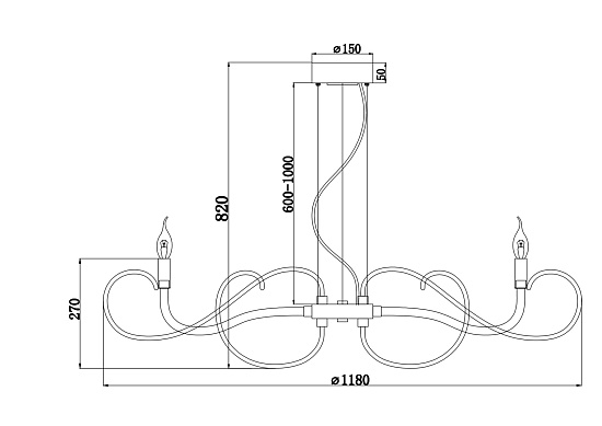 Люстра Maytoni Atlanta MOD051PL-09TR - фото