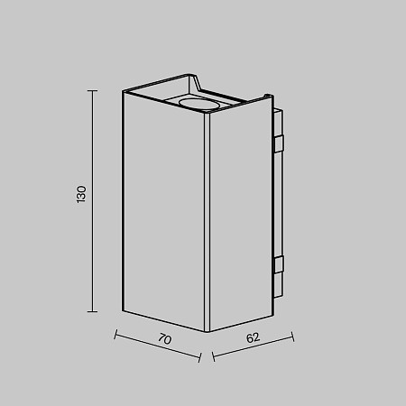 Уличный настенный светильник Outdoor O505WL-L3B3K - фото