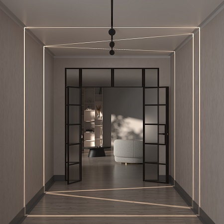 Трековый светильник Technical Outline TR090-2-6W4K-B - фото