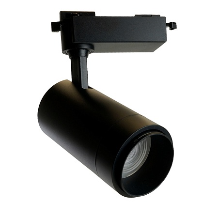 Светодиодный светильник Feron AL137 трековый однофазный на шинопровод 30W 4000K черный, изменяемый угол освещения 15-60град - фото
