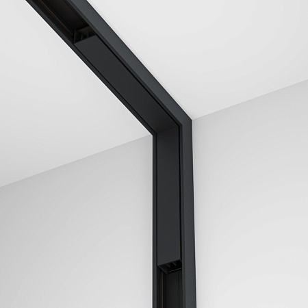 Коннектор питания угловой внутренний Basity, черный - фото