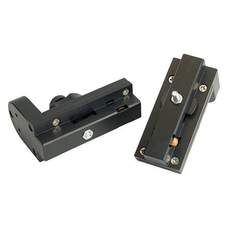 Коннектор (адаптер для установки Т8 лампы цоколь G13) для шинопровода, черный LD1016 - фото