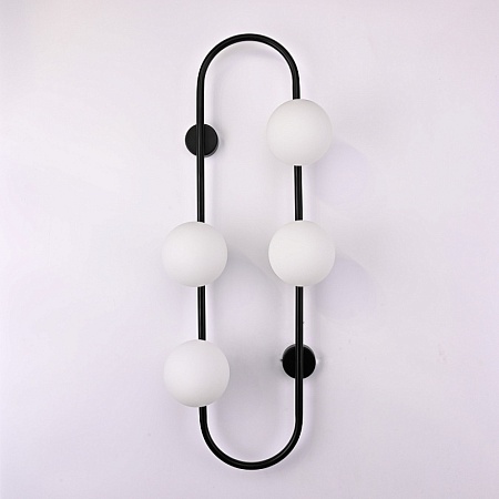 Настенное Бра Hoop Wall H77 Black Imperiumloft 213735-26 - фото