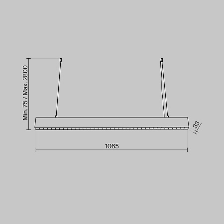 Подвесной светильник Technical Points  P050PL-L40W4K - фото