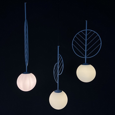Подвесной Светильник Leaf B Голубой Imperiumloft 178146-26 - фото