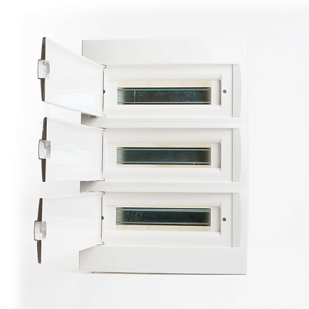 Бокс встраиваемый STEKKER EBX50-2/36-40 36 модулей, белый, пластик, серия Standart - фото