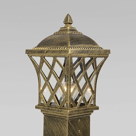 Ландшафтный светильник на столбе Cassiopeya F черное золото IP44 GL 1018F Elektrostandard - фото