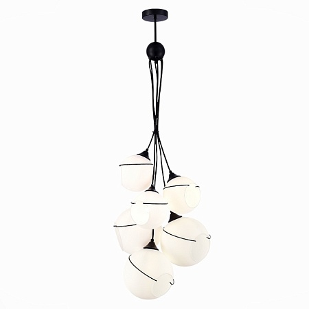 Светильник подвесной Черный/Белый E27 6*60W SLE103143-06 - фото