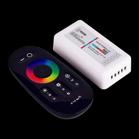 Контроллер MIX WHITE лент +пульт управления (RF-радио), 2-х канальный, DC12-24V,12А ST9002.400.00MIX - фото