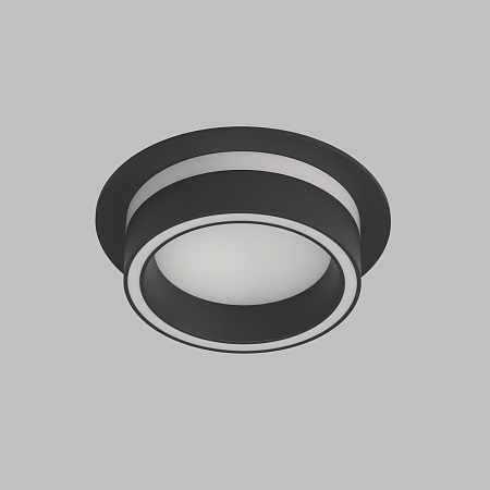 DK2100-BK Встраиваемый светильник NIKO, IP 20, до 15 Вт, GX53, LED, черный, акрил, алюминий - фото