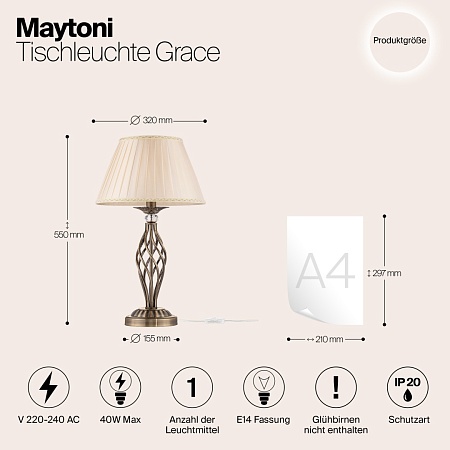 Настольный светильник Maytoni Grace RC247-TL-01-R - фото