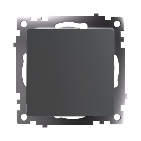 Выключатель 1-клавишный (механизм) 250В, 10А, серия Катрин, графит, GLS10-7103-06 - фото