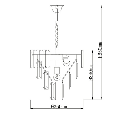 Люстра подвесная De City Бриз 111014205 - фото
