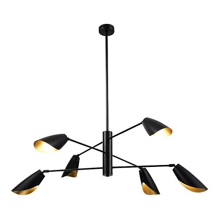 Светильник подвесной Черный/Черный E14 6*60W SLE1254-403-06 - фото