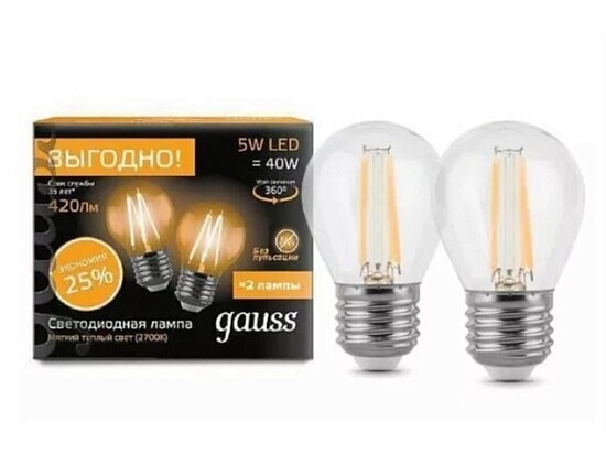 Светодиодная лампа GAUSS 105802105P_GAUSS - фото