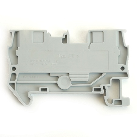 Зажим пружинный, 2-проводной проходной ЗНИ - 4 , JXB PT 4, серый LD572-1-40 - фото