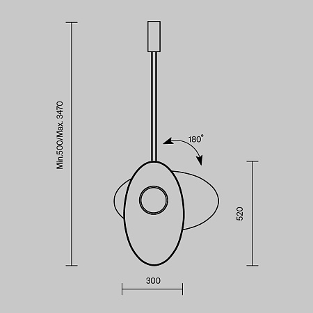 Подвесной светильник Maytoni MOD396PL-L10GR3K - фото