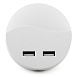 Светильник ночник Feron c 2мя USB выходами, FN1122 0,5W 230V, белый - фото