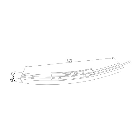 Slim Magnetic Блок питания 200W для радиусного шинопровода черный Ø 1200mm 95058/00 Elektrostandard - фото