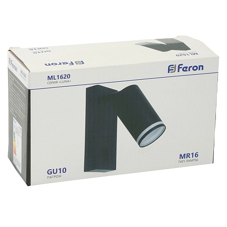 Светильник Feron ML1620 LUNA 35W, 230V, GU10, чёрный - фото