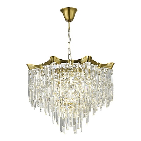 Светильник подвесной ST-Luce Латунь/Прозрачный E14 10*60W SL1659.303.10 - фото