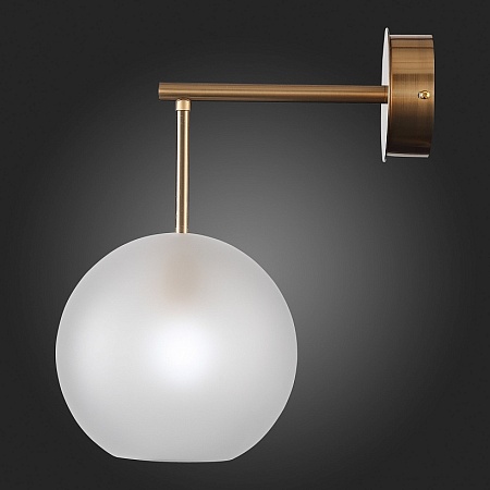Бра ST-Luce Латунь/Белый E27 1*40W SL1133.501.01 - фото