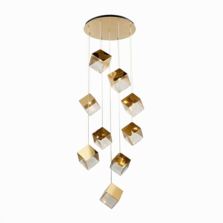 Светильник подвесной ST-Luce Золотистый/Прозрачный, Золотистый G9 9*5W SL1182.203.09 - фото