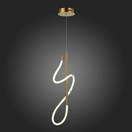 Светильник подвесной ST-Luce Латунь/Белый LED 1*16W 4000K SL6102.303.16 - фото