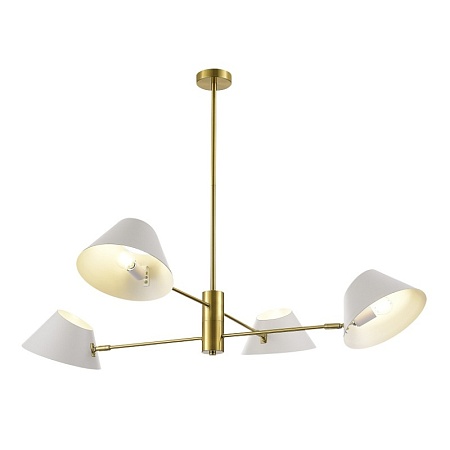 Светильник подвесной Латунь/Белый E14 4*60W SLE1253-353-04 - фото