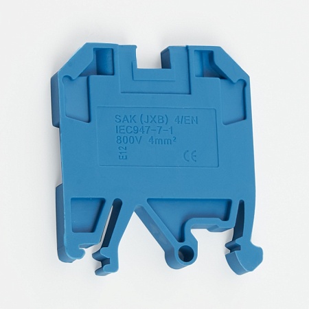 Зажим наборный изолированный (винтовой) ЗНИ - 4,0 (JXB4), синий, STEKKER, LD551-2-40 - фото