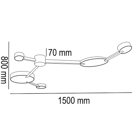 Потолочный Светильник Mida 5 Imperiumloft 200983-26 - фото