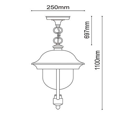 Уличный светильник de markt DeMarkt Дубай 805010401 - фото