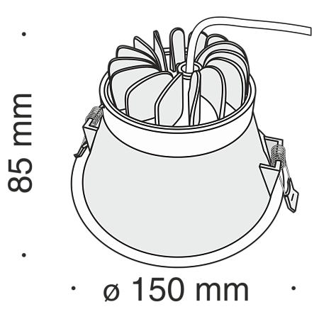 Встраиваемый светильник Technical Stella DL039-L15W4K - фото