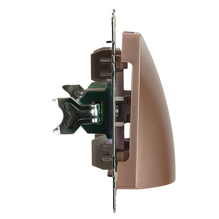 Кабельный вывод (механизм), STEKKER, серия Катрин, шампань, GLS00-7116-02 - фото