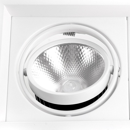 Светодиодный светильник Feron AL202 карданный 2x20W 4000K 35 градусов ,белый - фото
