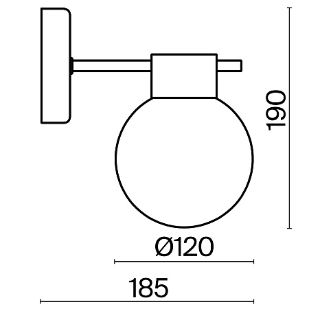 Настенный светильник (бра) Freya Gatsby FR5233WL-01BS - фото