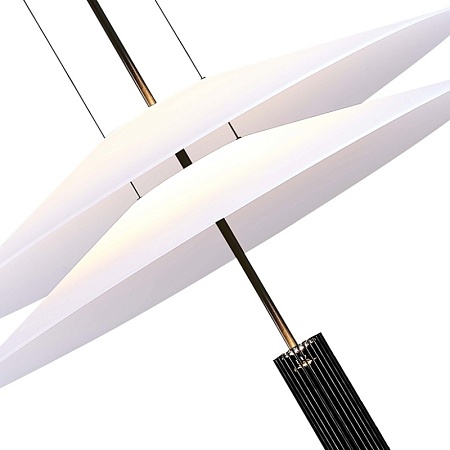 Люстра подвесная ST-Luce Черный/Белый LED 1*15W 3000K SL6101.403.01 - фото