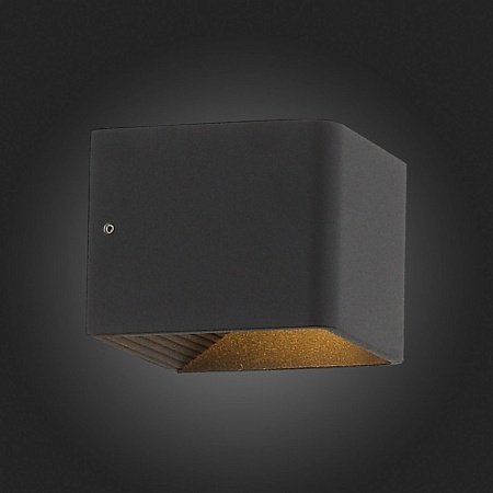 Светильник настенный ST-Luce Черный/Черный LED 1*6W 3000K SL455.041.01 - фото