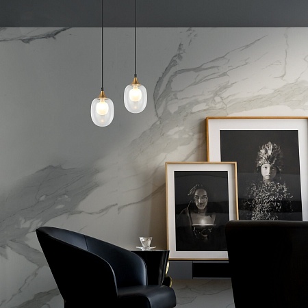 Подвесной светильник Eurosvet 70216/1 латунь - фото